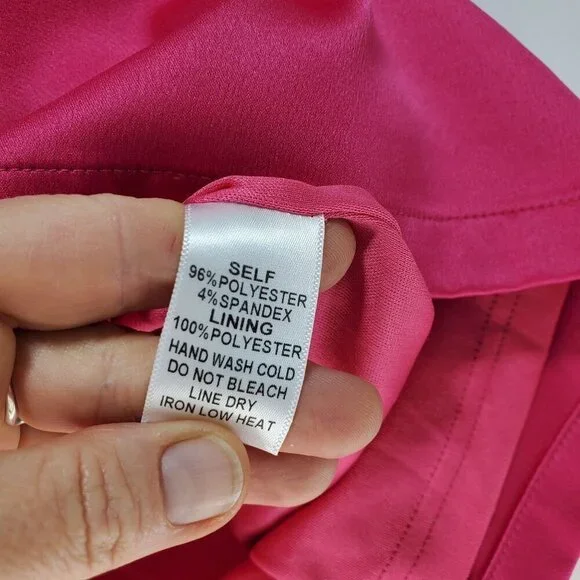 Fashion Nova Women's Pink Mini Dress Strapless Adina Bow Back Zip Size Large